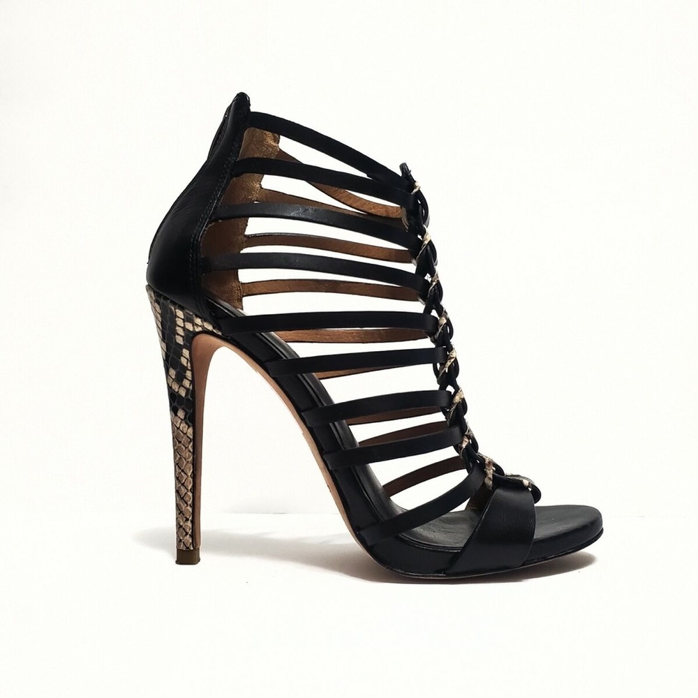 Coach Josey Animal Print Caged Sandals
